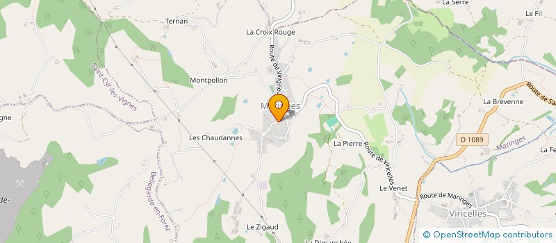 localisation de l'entreprise MONSIEUR KEVIN OBLETTE  MARINGES