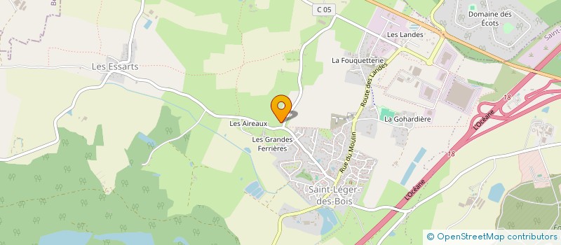 localisation de l'entreprise MONSIEUR KEVIN OGER  SAINT-LEGER-DE-LINIERES