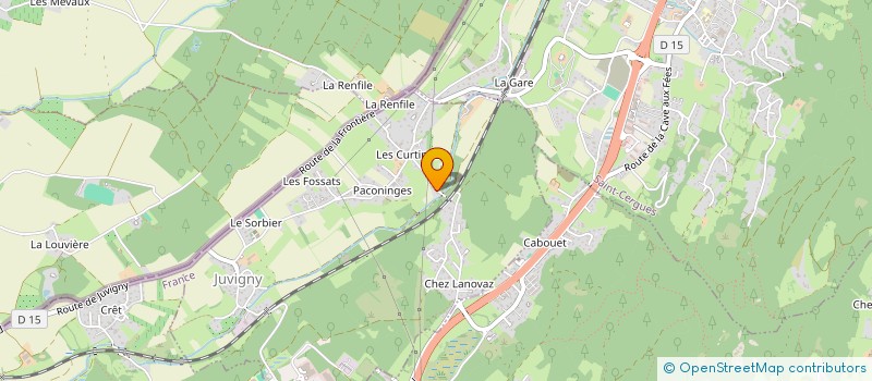 localisation de l'entreprise MONSIEUR KEVIN ORIEZ  JUVIGNY