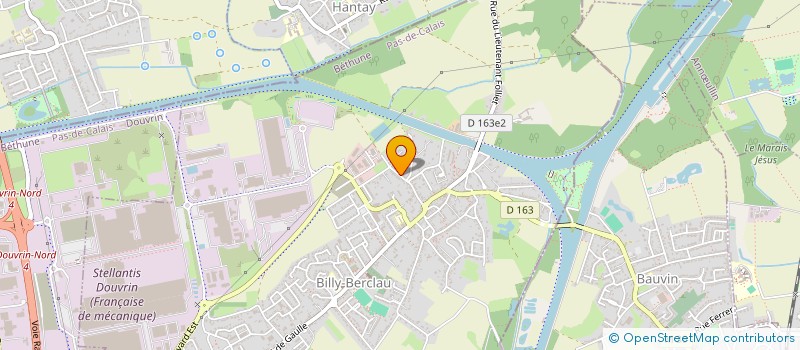 localisation de l'entreprise MONSIEUR KEVIN ORTOLANO  BILLY-BERCLAU