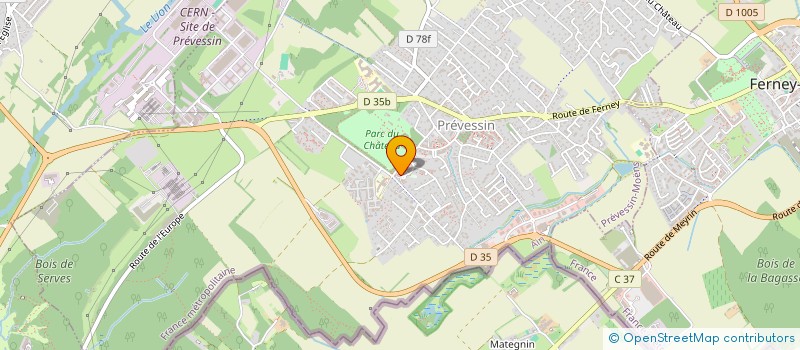 localisation de l'entreprise MONSIEUR KEVIN OSTER  PREVESSIN-MOENS