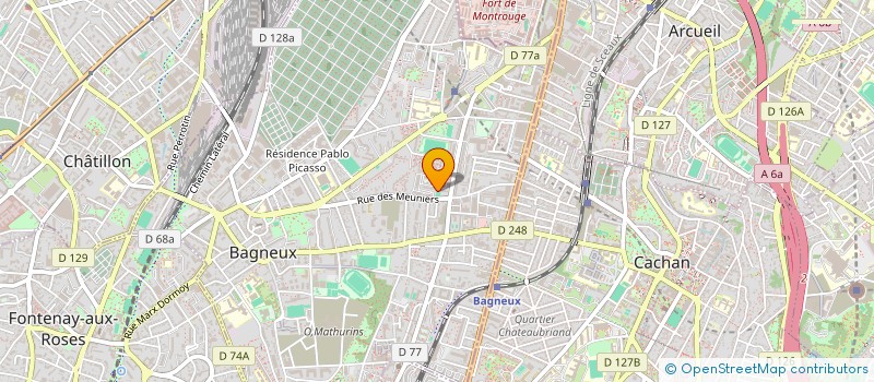 localisation de l'entreprise MONSIEUR KEVIN OSTOLOGUE à BAGNEUX