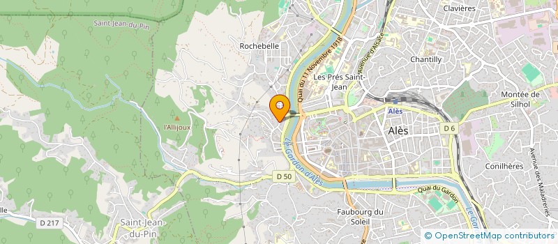 localisation de l'entreprise MONSIEUR KEVIN OTT  ALES