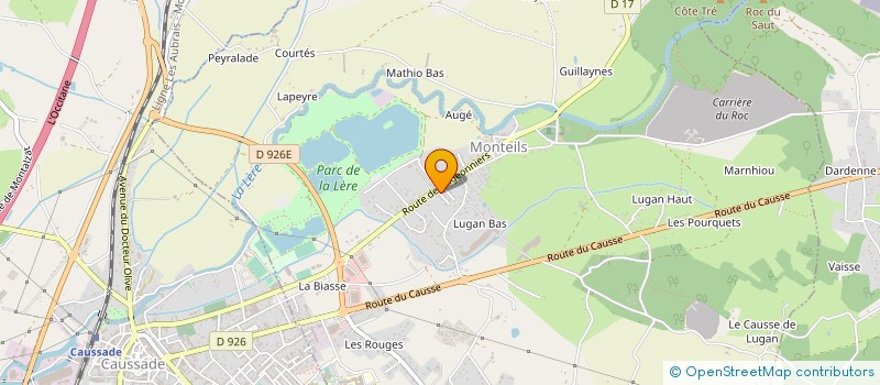 localisation de l'entreprise MONSIEUR KEVIN OUTTERYCK  MONTEILS