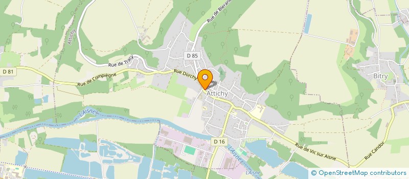 localisation de l'entreprise MONSIEUR KEVIN PADIEU  ATTICHY