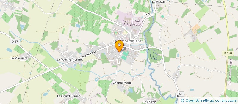 localisation de l'entreprise MONSIEUR KEVIN PAGEOT  LIMOUZINIERE (LA)