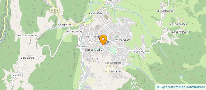 localisation de l'entreprise MONSIEUR KEVIN PARDONCHE  VILLARD-DE-LANS