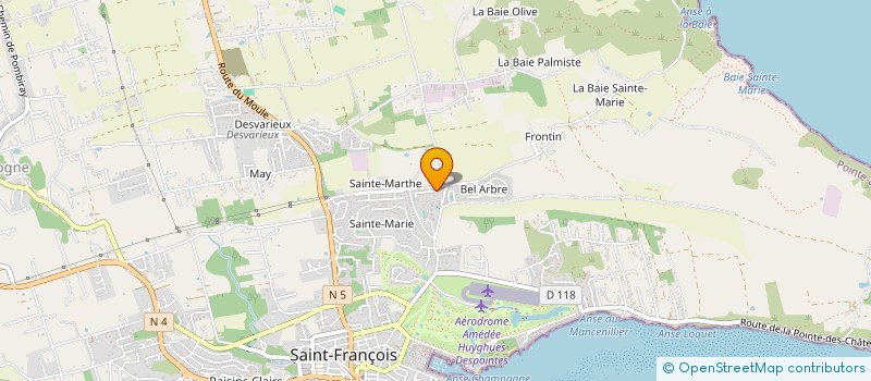 localisation de l'entreprise MONSIEUR KEVIN PATRICK JEAN BOUSQUET  SAINT-FRANCOIS