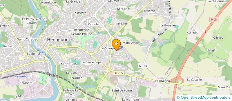 localisation de l'entreprise MONSIEUR KEVIN PAYEN  HENNEBONT