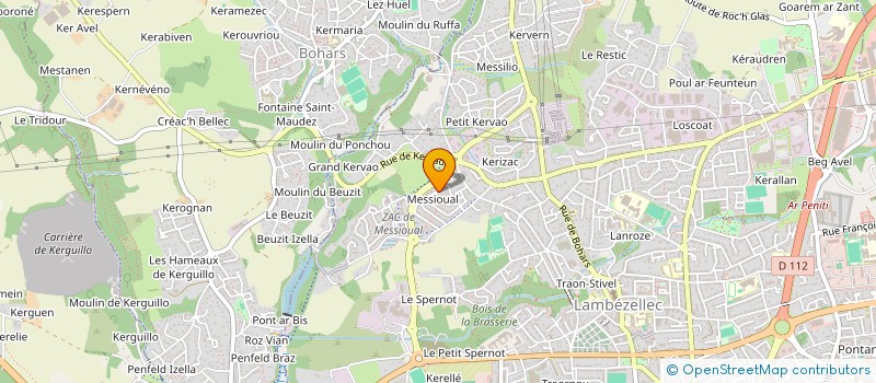 localisation de l'entreprise MONSIEUR KEVIN PEDRA  KERSAINT-PLABENNEC