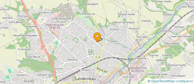 localisation de l'entreprise MONSIEUR KEVIN PEDRON à LANDERNEAU