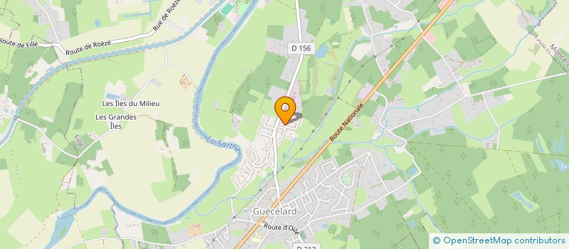 localisation de l'entreprise MONSIEUR KEVIN PEENAERT  GUECELARD