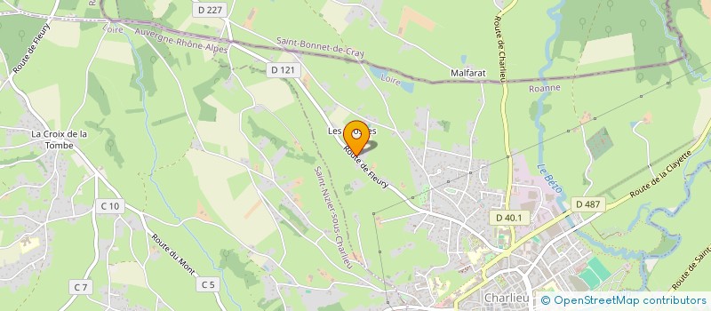 localisation de l'entreprise MONSIEUR KEVIN PEGUET  CHARLIEU