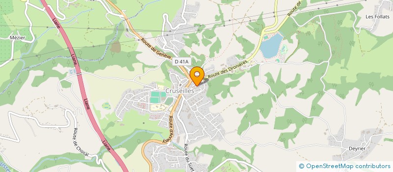 localisation de l'entreprise MONSIEUR KEVIN PEILLIER  CRUSEILLES