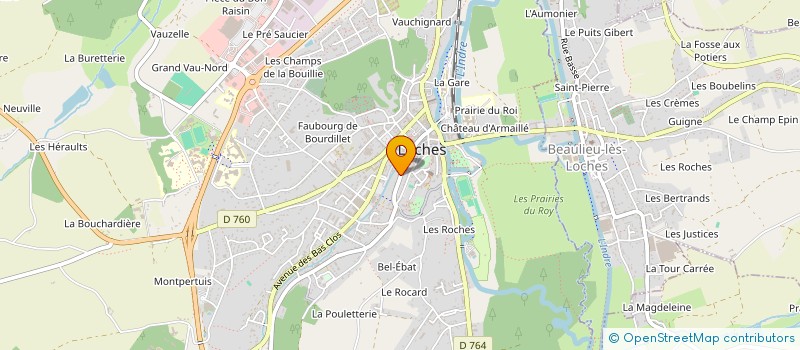 localisation de l'entreprise MONSIEUR KEVIN PEIXEIRO  LOCHES