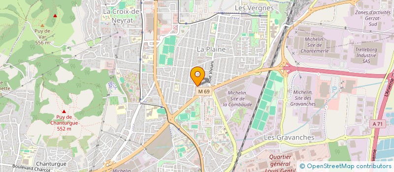 localisation de l'entreprise MONSIEUR KEVIN PELARDY  CLERMONT FERRAND