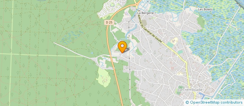 localisation de l'entreprise MONSIEUR KEVIN PERAUX  LA TREMBLADE