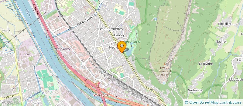 localisation de l'entreprise MONSIEUR KEVIN PEREIRA  SAINT-EGREVE