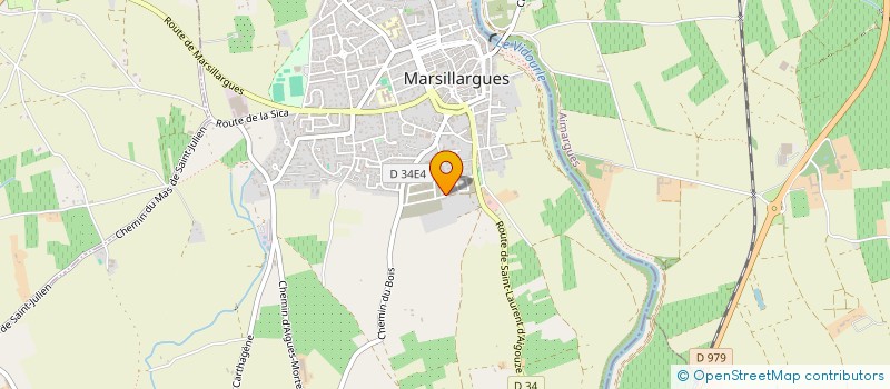 localisation de l'entreprise MONSIEUR KEVIN PEREIRA à MARSILLARGUES