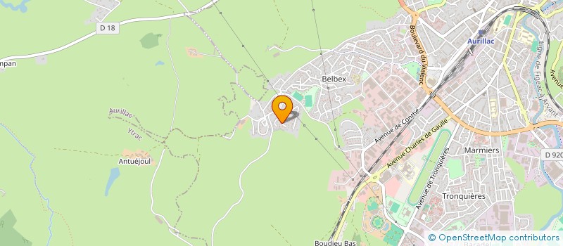 localisation de l'entreprise MONSIEUR KEVIN PEREZ à AURILLAC