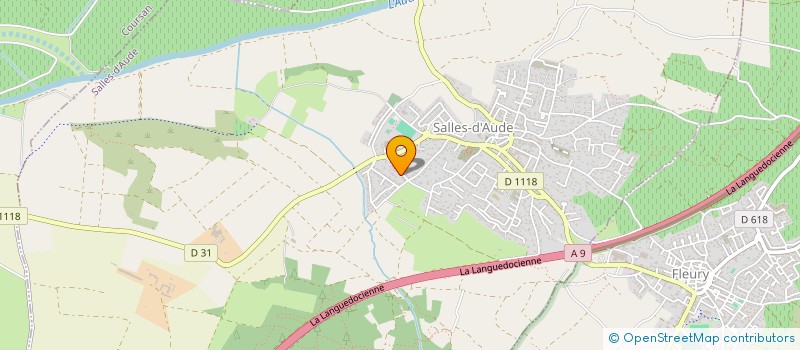 localisation de l'entreprise MONSIEUR KEVIN PEREZ  SALLES-D'AUDE