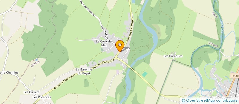 localisation de l'entreprise MONSIEUR KEVIN PERISSE  LACHAUX