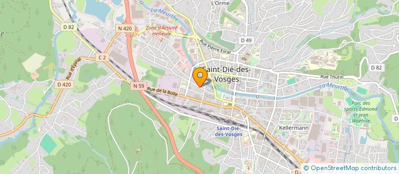 localisation de l'entreprise MONSIEUR KEVIN PERNIN à SAINT-DIE-DES-VOSGES