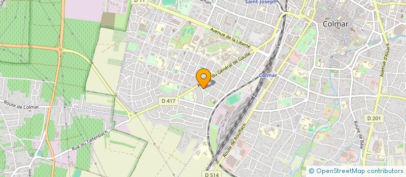localisation de l'entreprise MONSIEUR KEVIN PESTANA  COLMAR