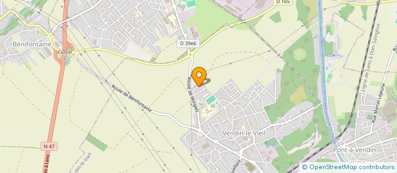 localisation de l'entreprise MONSIEUR KEVIN PETIT  FOUQUIERES-LES-LENS