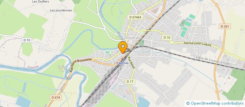 localisation de l'entreprise MONSIEUR KEVIN PETIT  COUTRAS