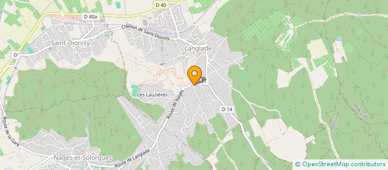 localisation de l'entreprise MONSIEUR KEVIN PEYRAT  LANGLADE