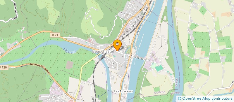 localisation de l'entreprise MONSIEUR KEVIN PEYRON  BEAUCHASTEL