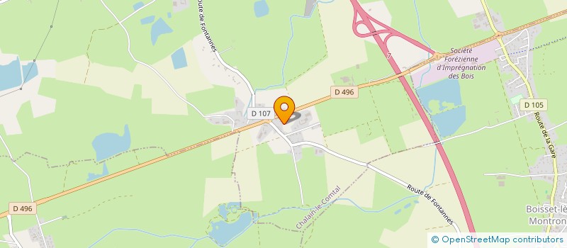 localisation de l'entreprise MONSIEUR KEVIN PEYROT  CHALAIN-LE-COMTAL