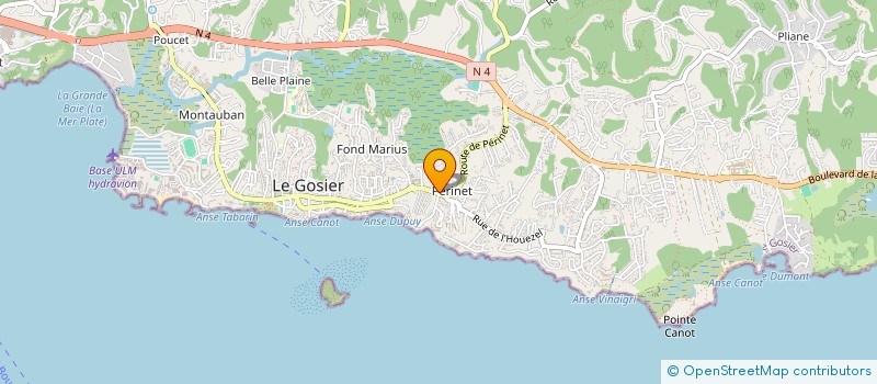 localisation de l'entreprise MONSIEUR KEVIN PHILET  LE GOSIER