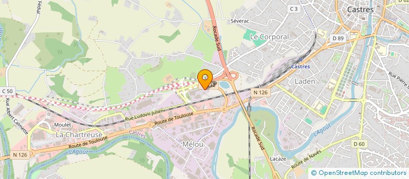 localisation de l'entreprise MONSIEUR KEVIN PHILIPOT  CASTRES