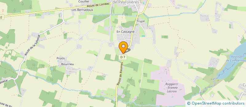 localisation de l'entreprise MONSIEUR KEVIN PHILIPPE  SAINTE-FOY-DE-PEYROLIERES