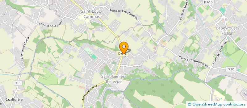 localisation de l'entreprise MONSIEUR KEVIN PICHODOU  SAINT-GENIES-BELLEVUE