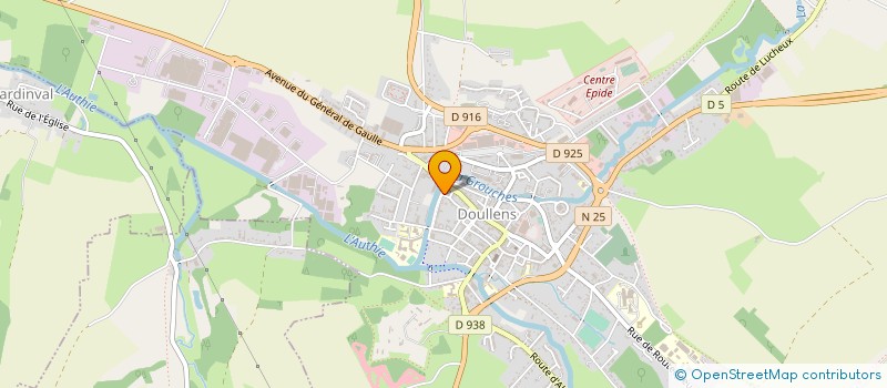 localisation de l'entreprise MONSIEUR KEVIN PILLOT  DOULLENS