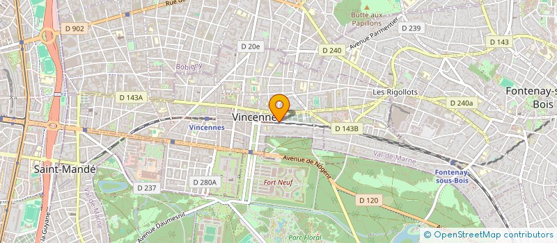 localisation de l'entreprise MONSIEUR KEVIN PINSON à VINCENNES