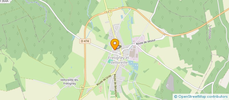 localisation de l'entreprise MONSIEUR KEVIN PISTOLET  FRETIGNEY-ET-VELLOREILLE