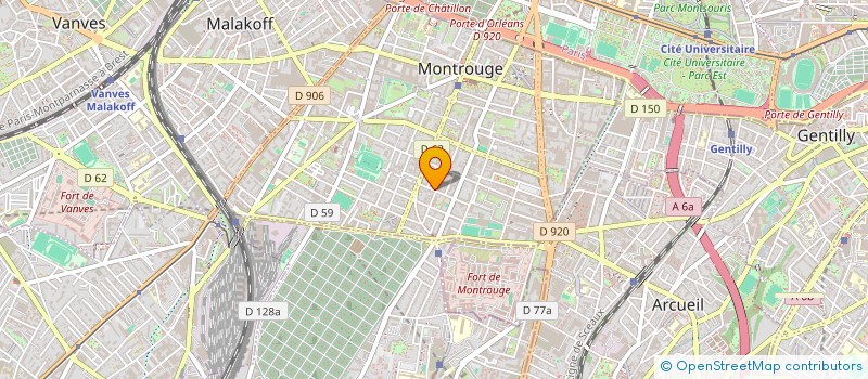 localisation de l'entreprise MONSIEUR KEVIN PLANCHARD  MONTROUGE