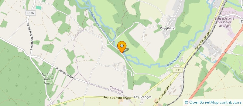 localisation de l'entreprise MONSIEUR KEVIN PLANTY  CHASSENEUIL-SUR-BONNIEURE