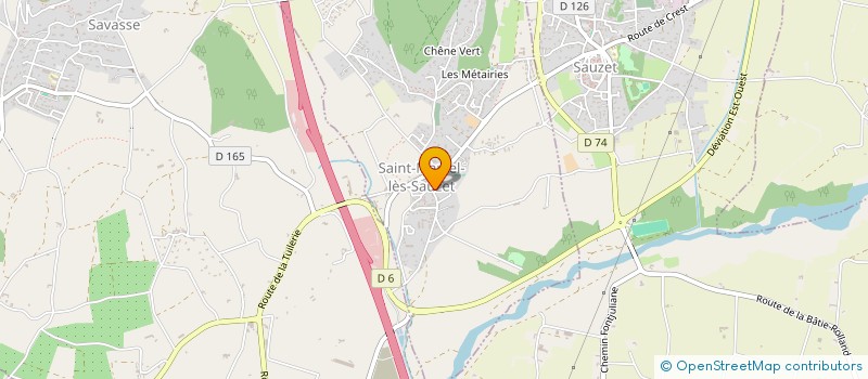 localisation de l'entreprise MONSIEUR KEVIN PLATEAU  SAINT-MARCEL-LES-SAUZET