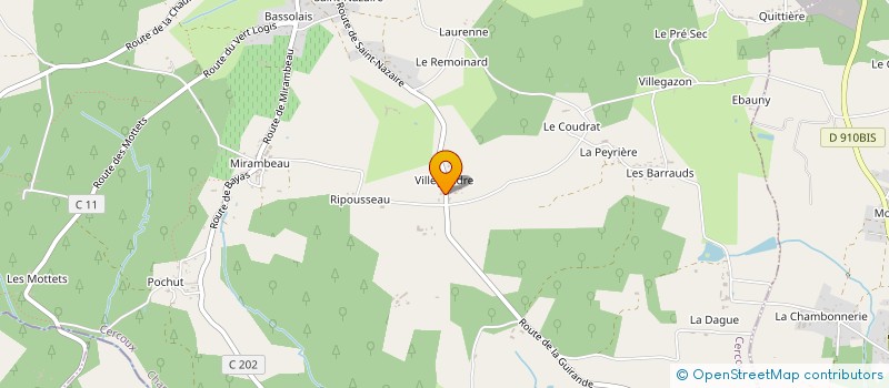 localisation de l'entreprise MONSIEUR KEVIN PLOYARD  CERCOUX