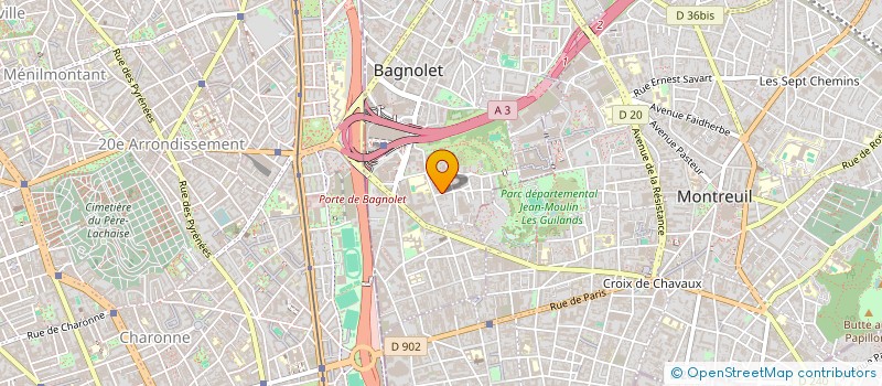 localisation de l'entreprise MONSIEUR KEVIN PLUMAIN à BAGNOLET