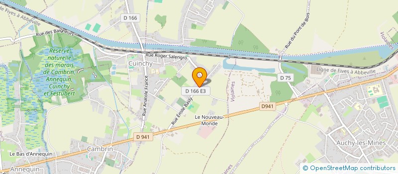 localisation de l'entreprise MONSIEUR KEVIN POGORZELSKI  CUINCHY