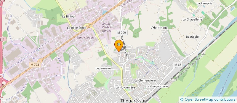 localisation de l'entreprise MONSIEUR KEVIN POIDEVIN à THOUARE-SUR-LOIRE