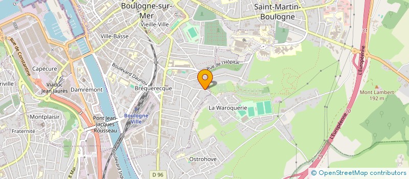 localisation de l'entreprise MONSIEUR KEVIN POINSOT à BOULOGNE-SUR-MER