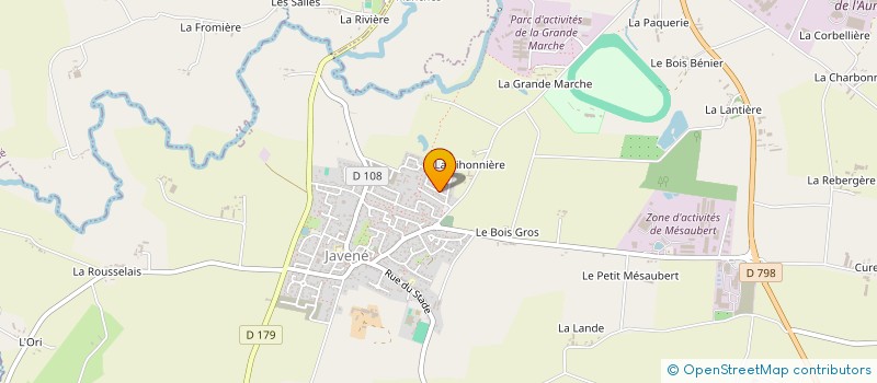 localisation de l'entreprise MONSIEUR KEVIN POIRIER  JAVENE