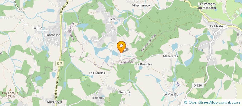 localisation de l'entreprise MONSIEUR KEVIN POIVET à BONNAC-LA-COTE